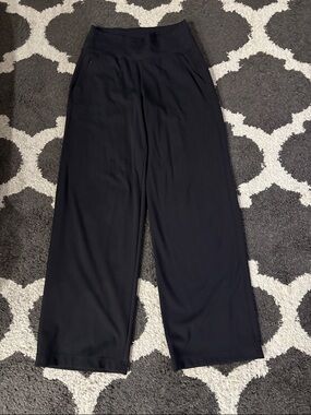 Athleta Black Wide-Leg Pull-On Pants